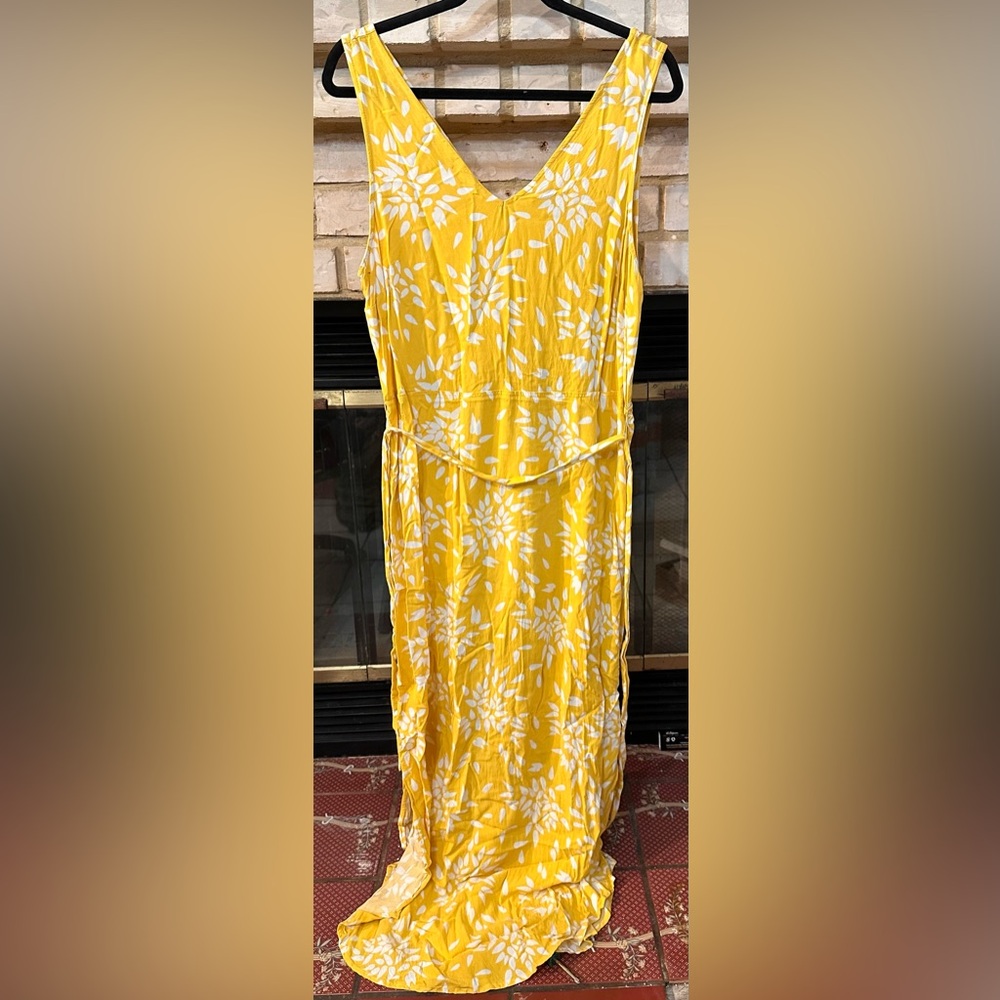 Yellow Floral Maxi Dress